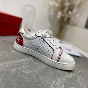 Christian Louboutin Fun Vieira White Red Sneaker Reps - CLS108 - view 01