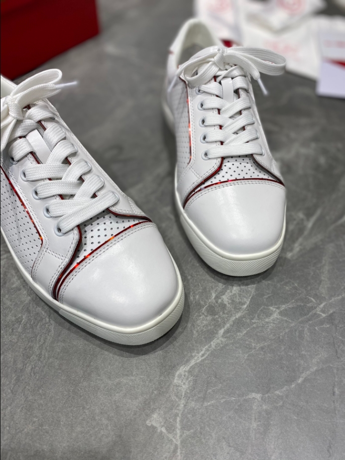 Christian Louboutin Fun Vieira White Red Sneaker Reps - CLS108 - view 06