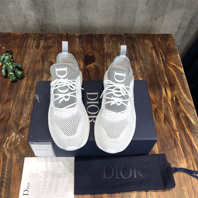 Dior B25 Gray Neoprene and White Technical Mesh Sneaker Replica - DR019 - view 04