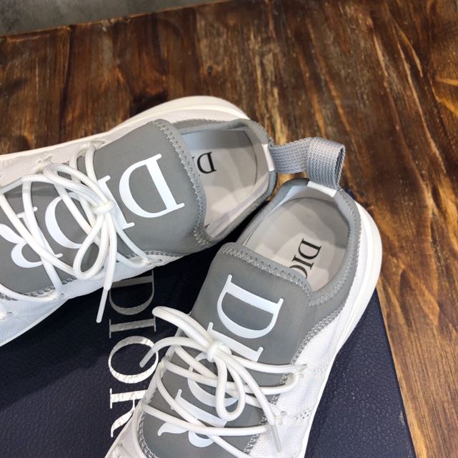 Dior B25 Gray Neoprene and White Technical Mesh Sneaker Replica - DR019 - view 06