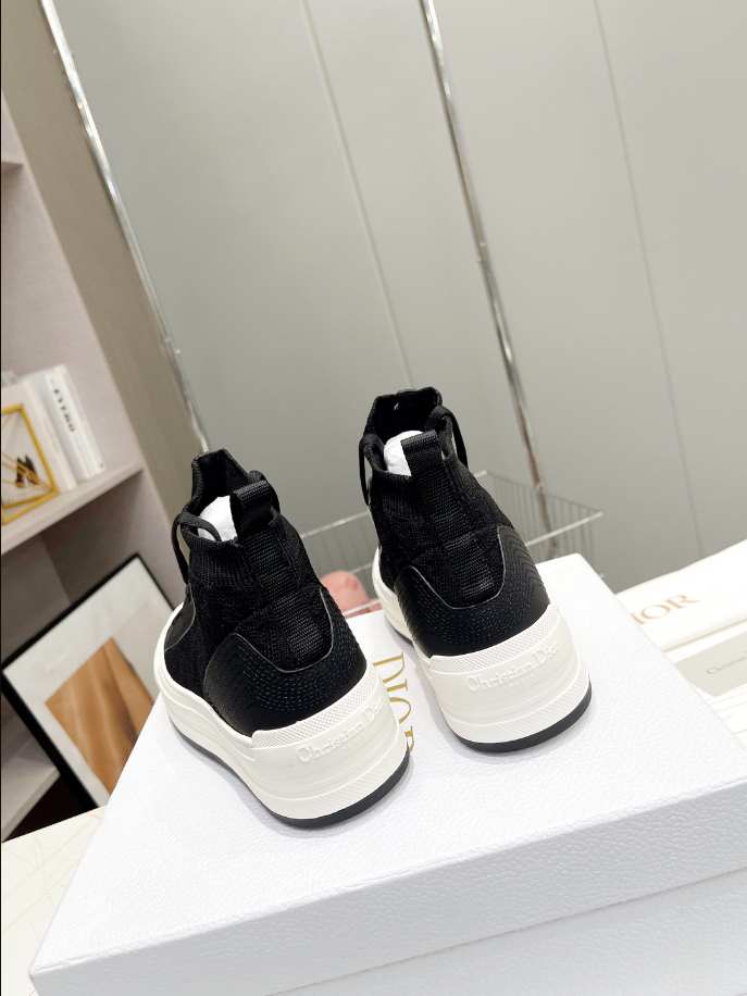 Walk’n’Dior Platform Black Macrocannage Technical Mesh Reps - DR070 - view 02