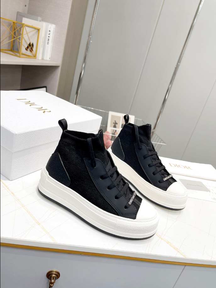 Walk’n’Dior Platform Black Macrocannage Technical Mesh Reps - DR070 - view 06