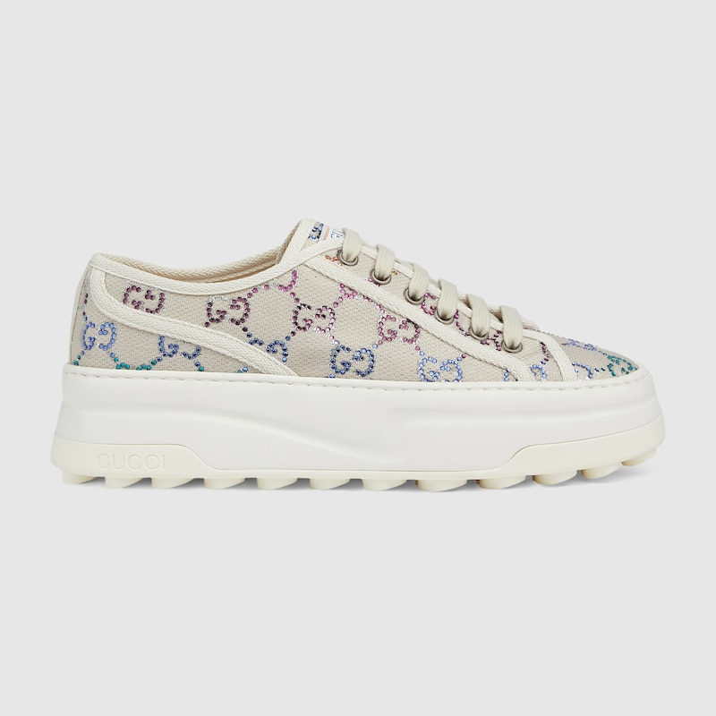 Sneaker Gucci GG Monogram In Off White Canvas Reps - GI042 - view 01