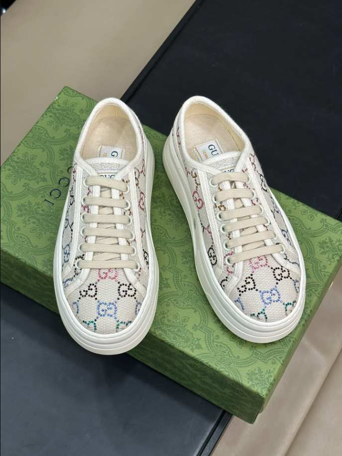 Sneaker Gucci GG Monogram In Off White Canvas Reps - GI042 - view 03