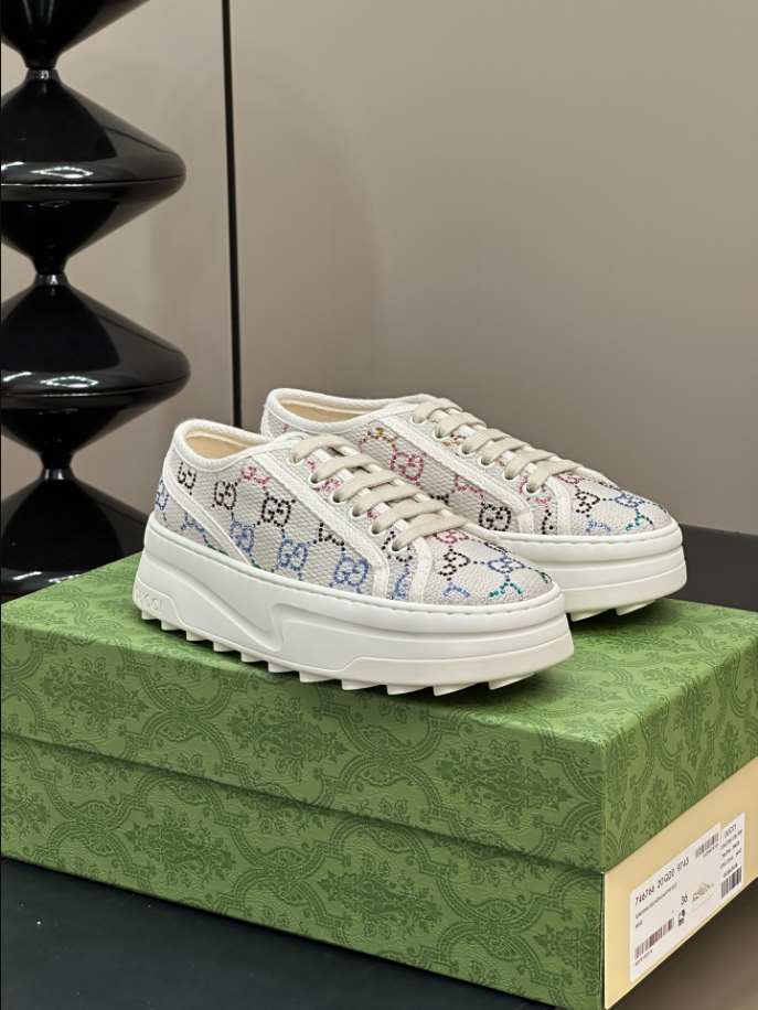 Sneaker Gucci GG Monogram In Off White Canvas Reps - GI042 - view 04