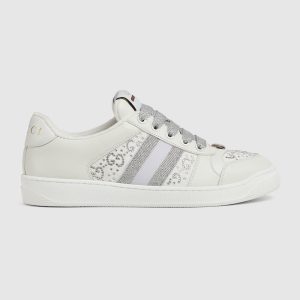 Gucci Screener White GG Crystal Light Grey Reps - GI047 - view 01