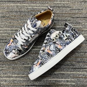 Christian Louboutin High-end Low-top Lace-up Sneakers Replica - CLS60 - view 01
