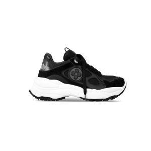 Louis Vuitton Run 55 Trainers Black Sneaker Reps - LS099 - view 01