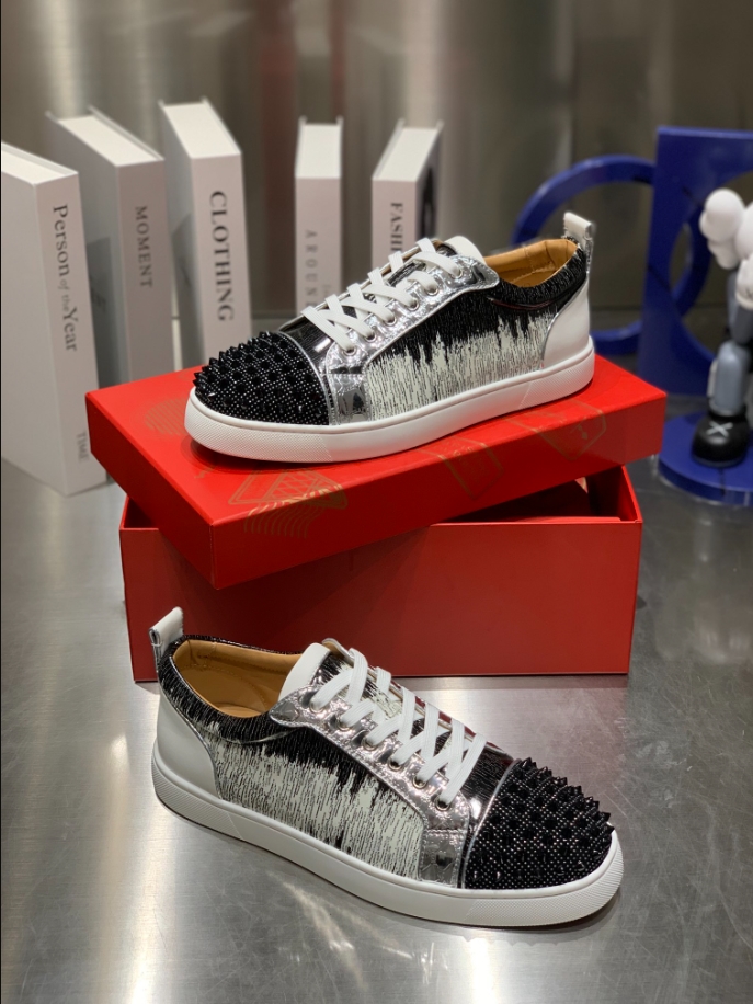 Christian Louboutin Louis Junior Spikes Orlato Sneaker Reps - CLS120 - view 04