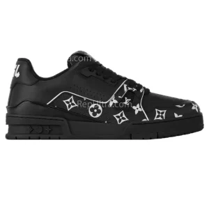 Louis Vuitton Trainer Sneakers In Black Reps - LS114 - view 01