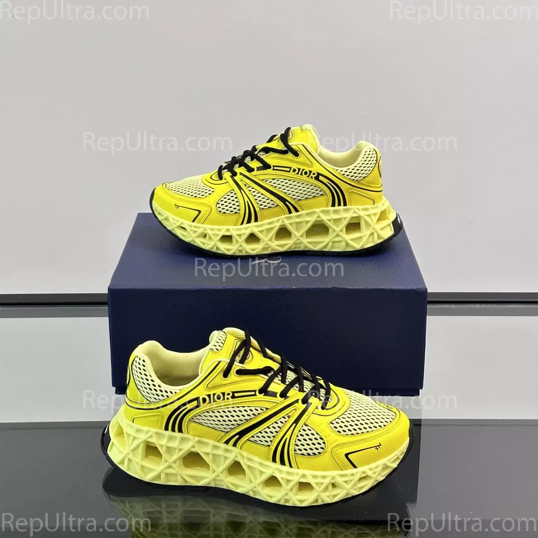 Dior B35 NXXT Sneaker in Yellow Reps - DR152 - view 06
