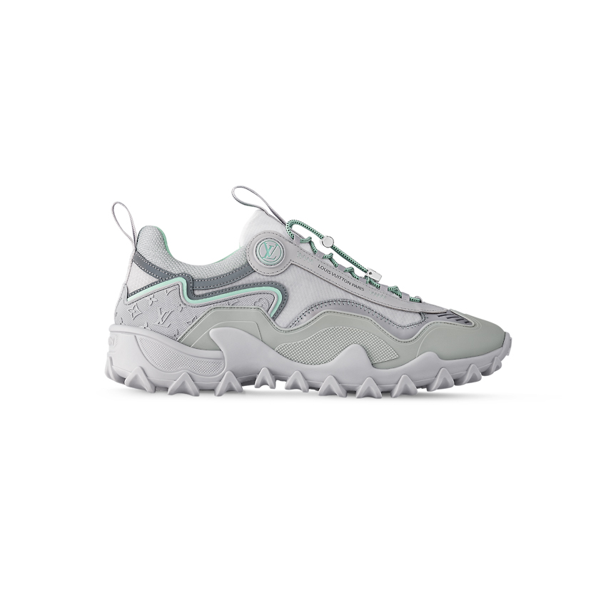 Louis Vuitton Rush Green Silver Sneaker Reps - LS103 - view 01
