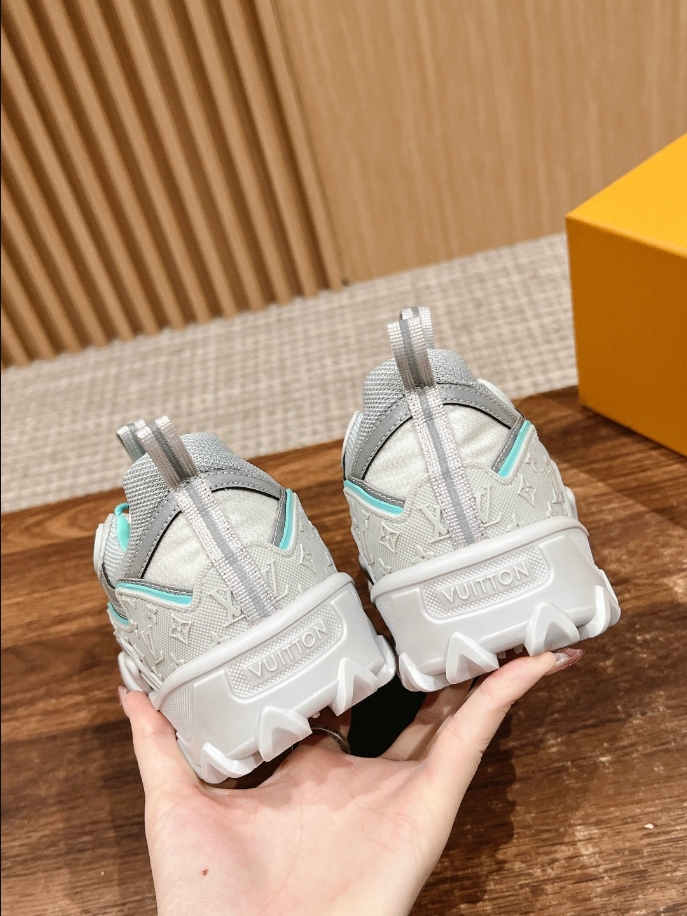 Louis Vuitton Rush Green Silver Sneaker Reps - LS103 - view 05