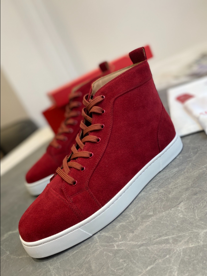 Christian Louboutin Louis High Red Sneaker Reps - CLS110 - view 02