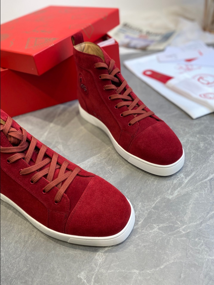 Christian Louboutin Louis High Red Sneaker Reps - CLS110 - view 03