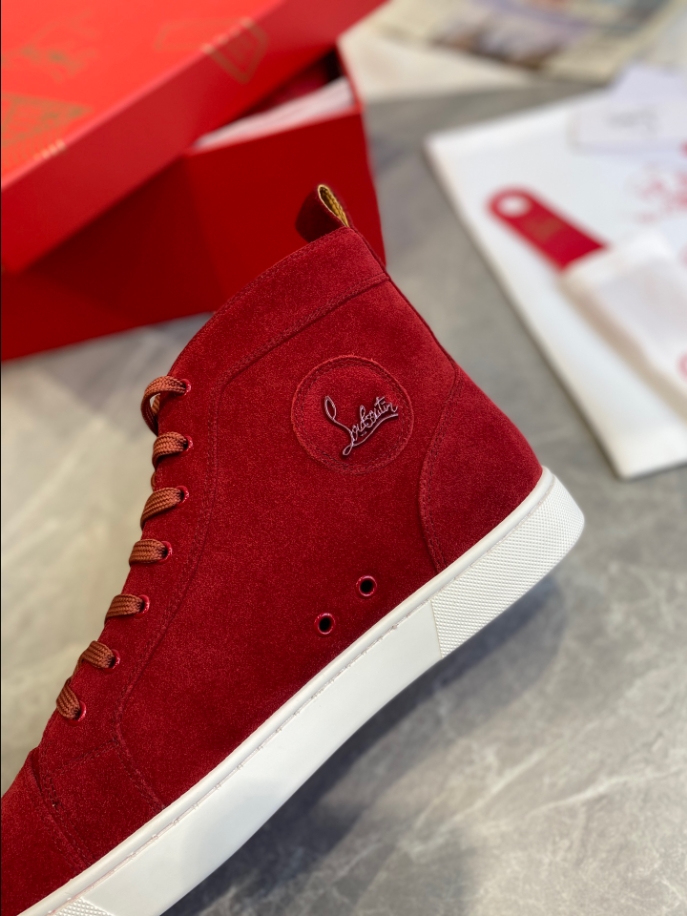 Christian Louboutin Louis High Red Sneaker Reps - CLS110 - view 04
