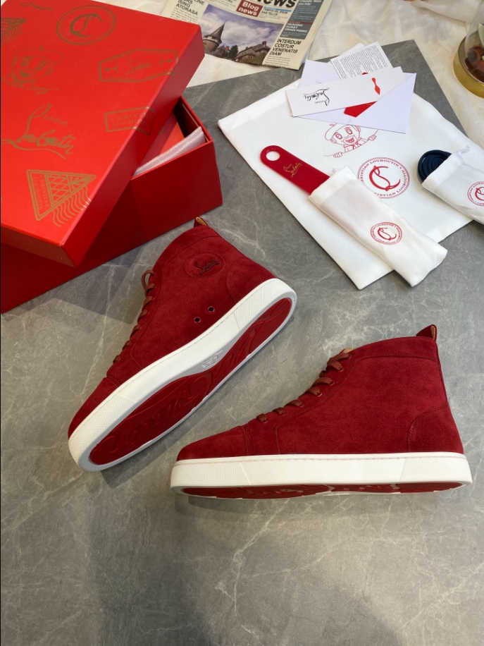Christian Louboutin Louis High Red Sneaker Reps - CLS110 - view 05