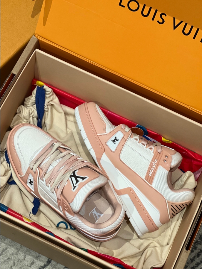 Louis Vuitton Trainer Orange Sneaker Reps - LS108 - view 03