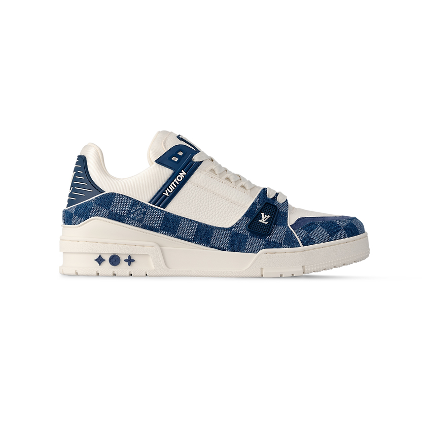 Louis Vuitton Trainer Navy White Sneaker Reps - LS109 - view 01