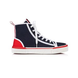 Christian Louboutin Pedro Donna High Marine Red Sneaker Reps - CLS102 - view 01