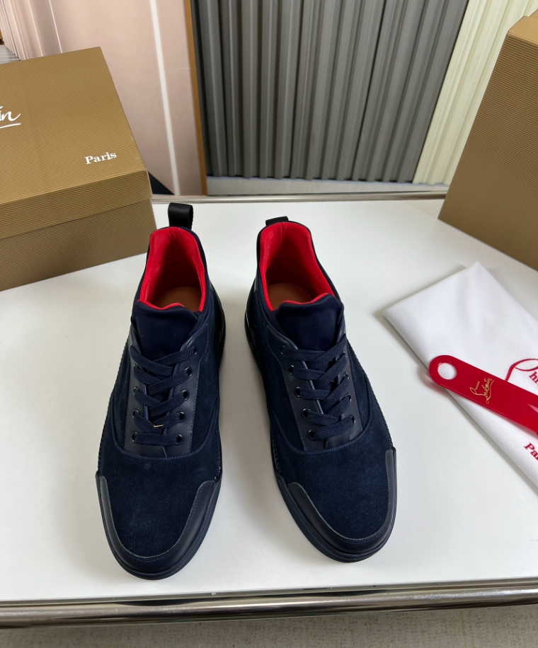 Christian Louboutin Navy Blue Black Sneaker Reps - CLS104 - view 05