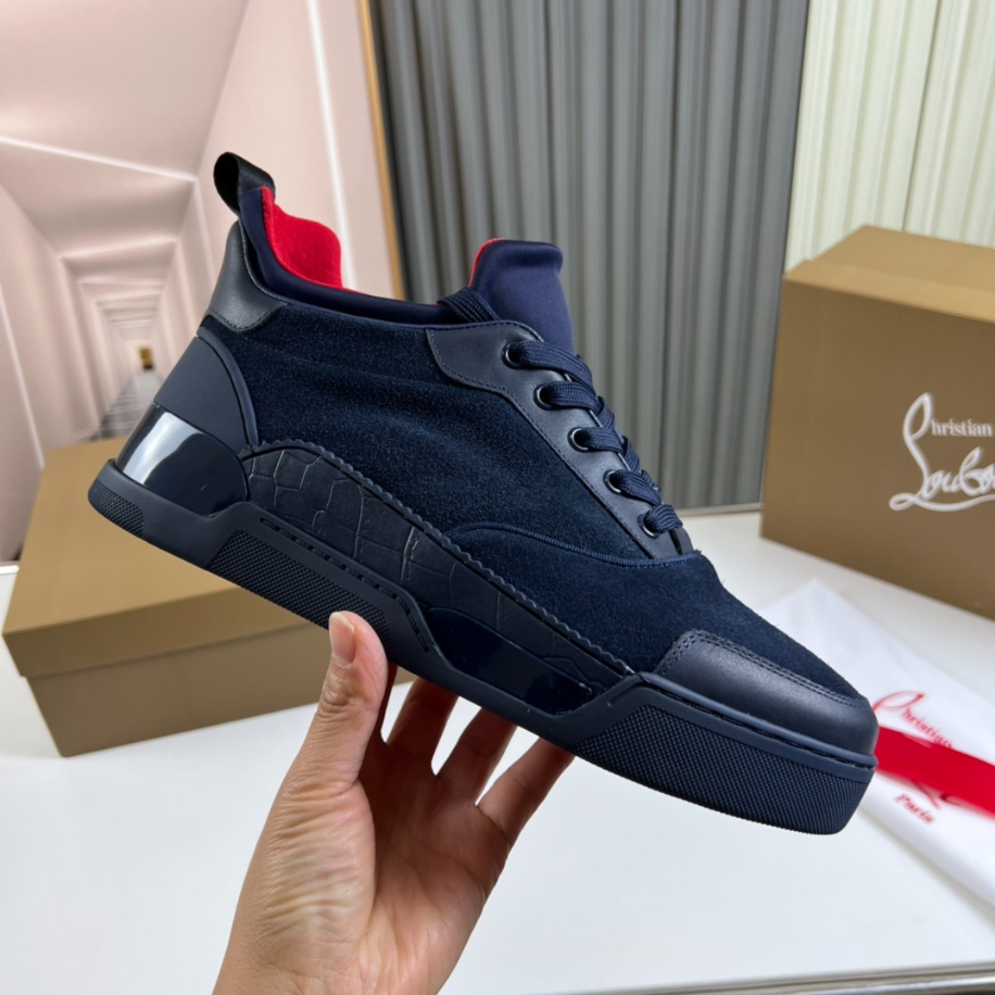 Christian Louboutin Navy Blue Black Sneaker Reps - CLS104 - view 06