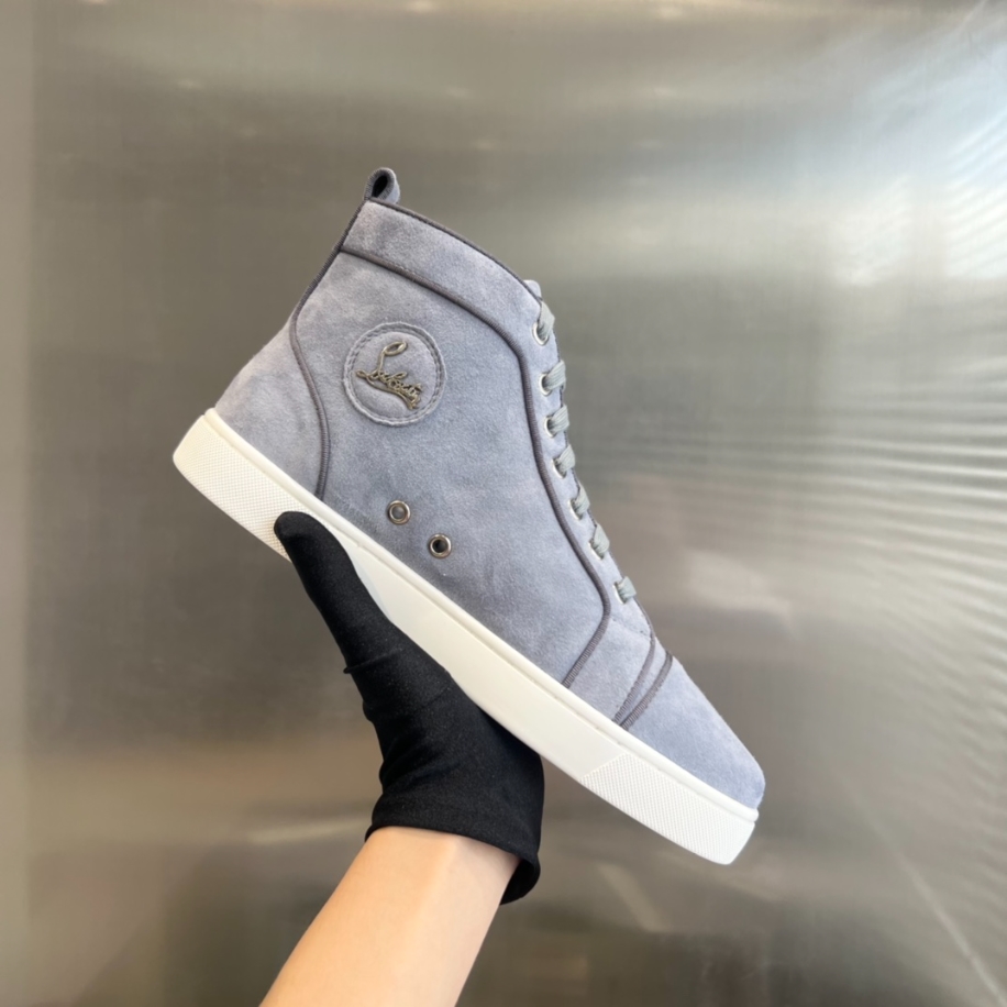 Christian Louboutin Louis Orlato Suede High-Top Sneaker Reps - CLS105 - view 04