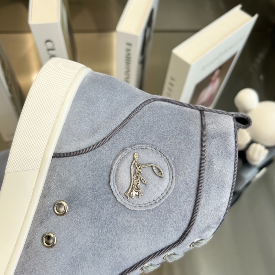 Christian Louboutin Louis Orlato Suede High-Top Sneaker Reps - CLS105 - view 06