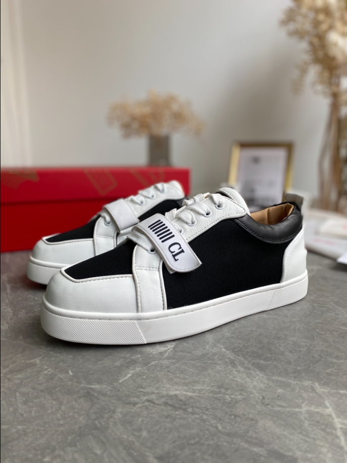 Christian Louboutin Rantulow White Black Sneaker Reps - CLS107 - view 02