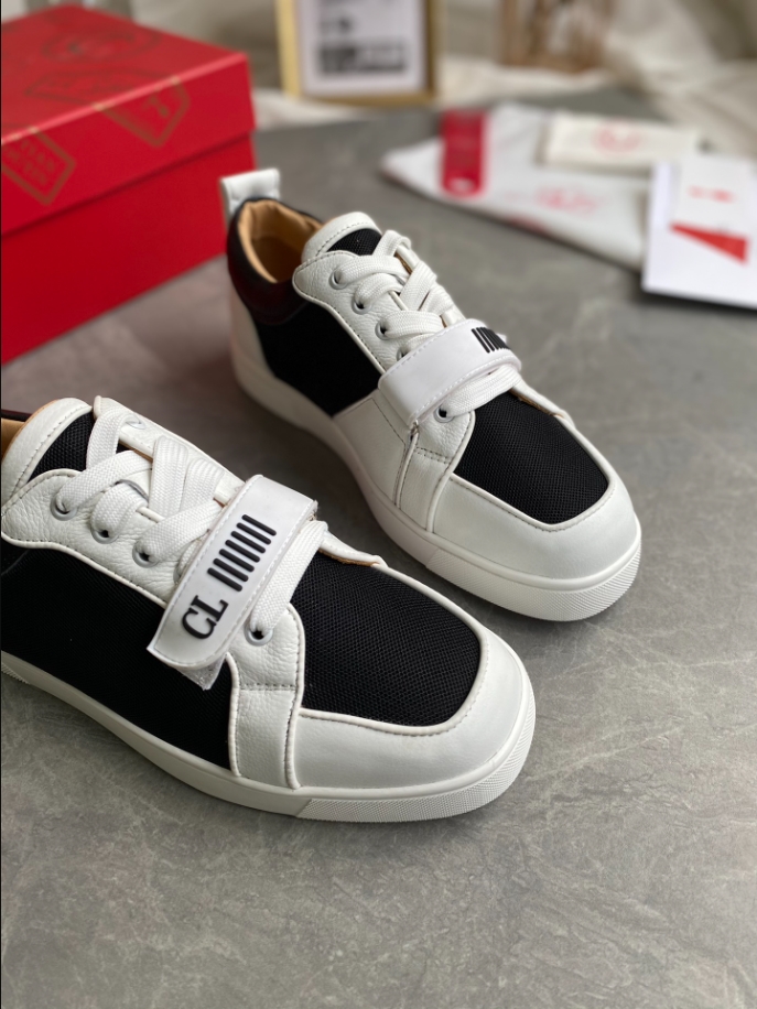 Christian Louboutin Rantulow White Black Sneaker Reps - CLS107 - view 03