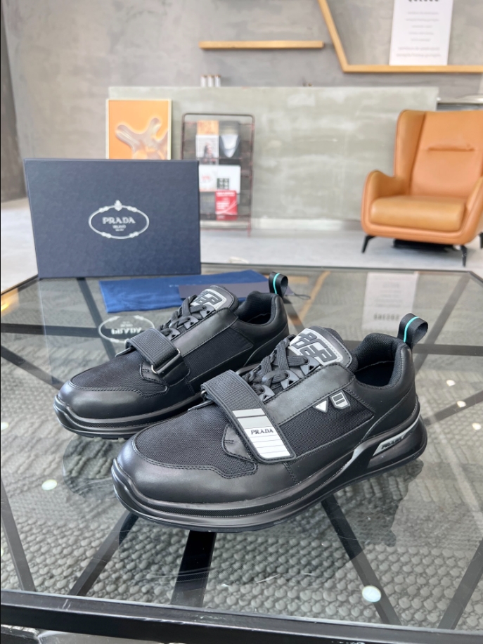 Prada Mechano Black Silver Sneakers Reps - PRS001 - view 02