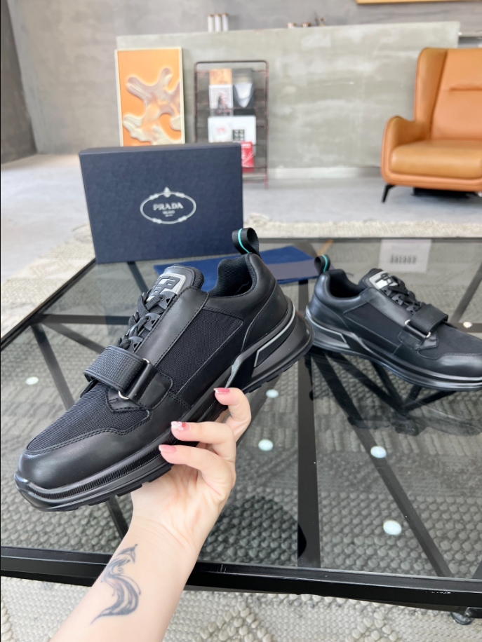 Prada Mechano Black Silver Sneakers Reps - PRS001 - view 05