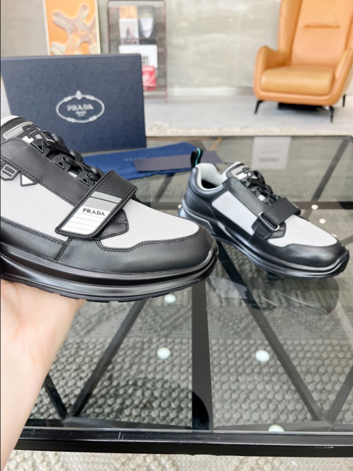 Prada Mechano ‘Black Silver’ Sneakers Reps - PRS003 - view 02