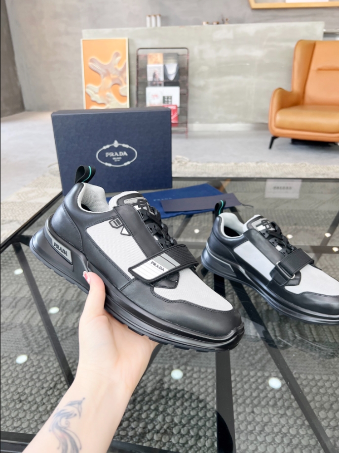 Prada Mechano ‘Black Silver’ Sneakers Reps - PRS003 - view 03