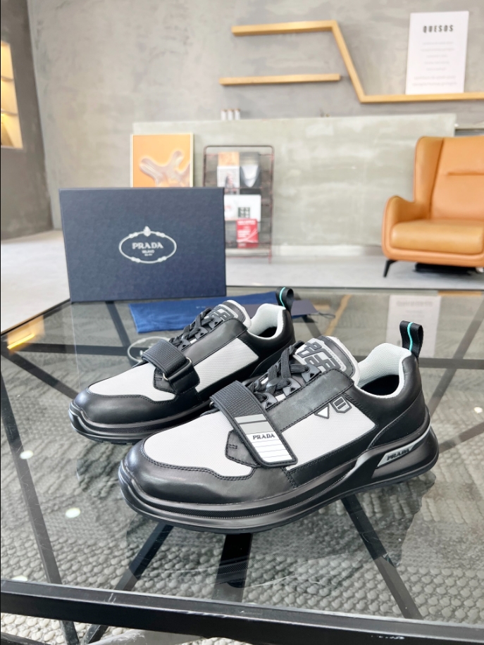 Prada Mechano ‘Black Silver’ Sneakers Reps - PRS003 - view 04