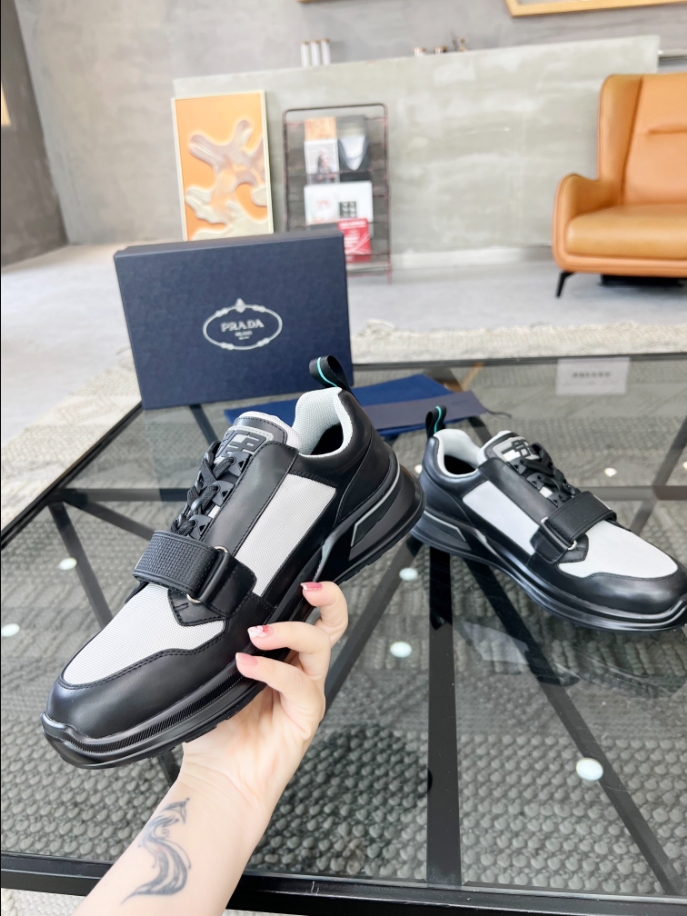 Prada Mechano ‘Black Silver’ Sneakers Reps - PRS003 - view 06