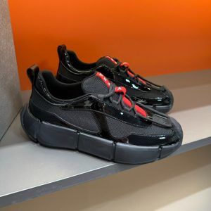 Prada Cloudbust Thunder Black Sneakers Reps - PRS008 - view 01