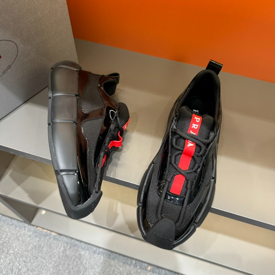 Prada Cloudbust Thunder Black Sneakers Reps - PRS008 - view 02