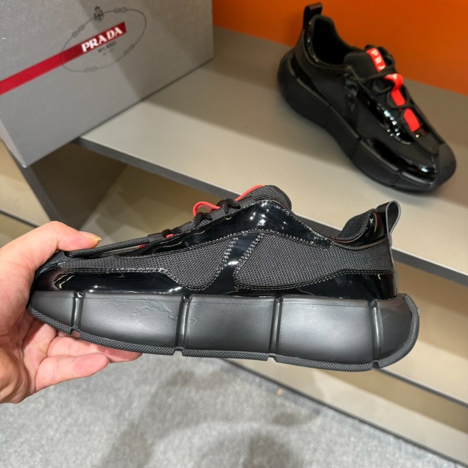 Prada Cloudbust Thunder Black Sneakers Reps - PRS008 - view 03