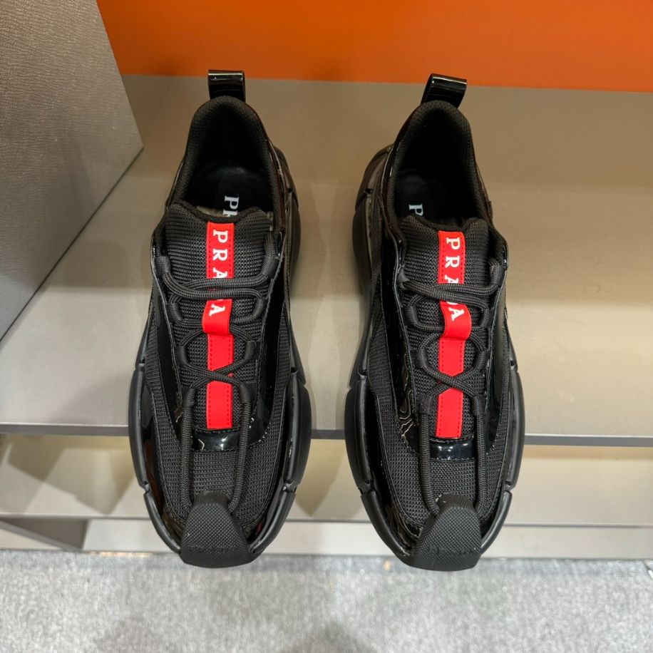 Prada Cloudbust Thunder Black Sneakers Reps - PRS008 - view 05