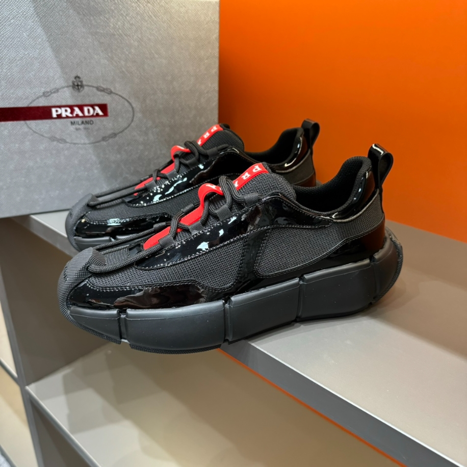 Prada Cloudbust Thunder Black Sneakers Reps - PRS008 - view 06