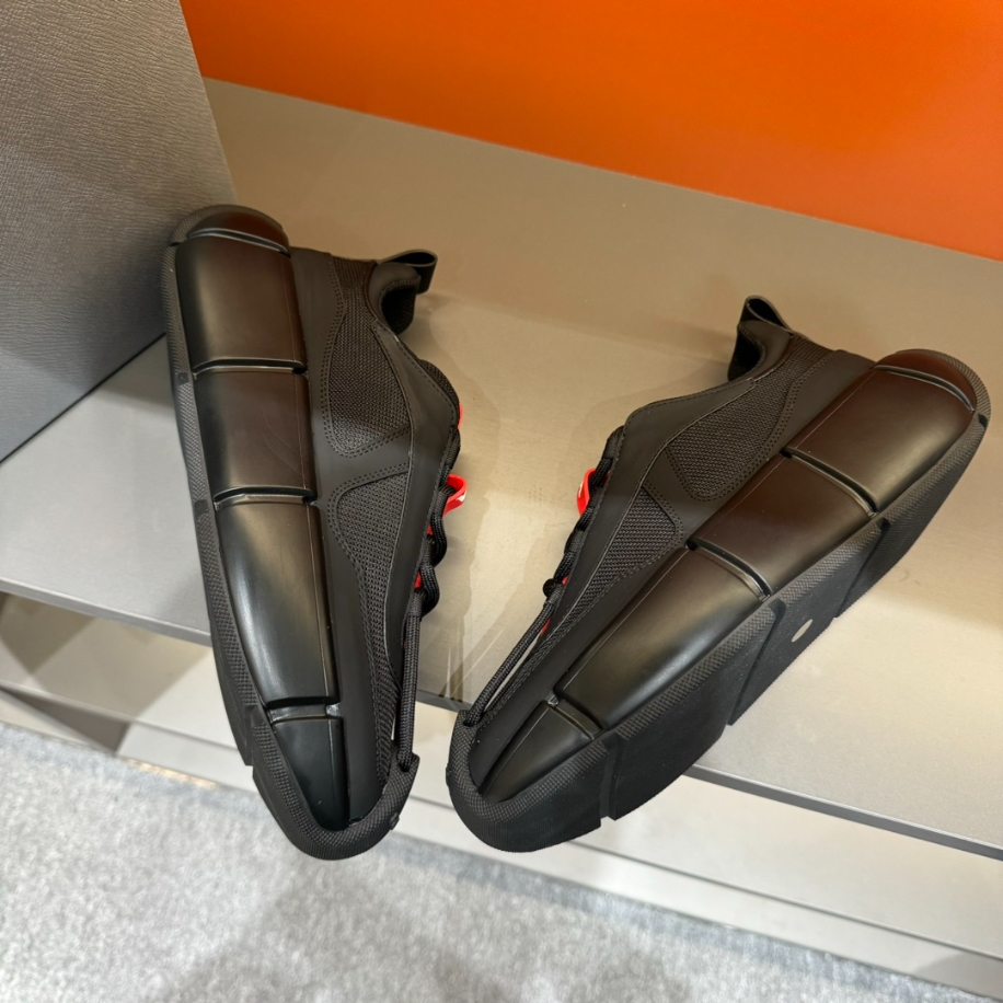Prada Cloudbust Thunder Black Red Sneakers Reps - PRS013 - view 04