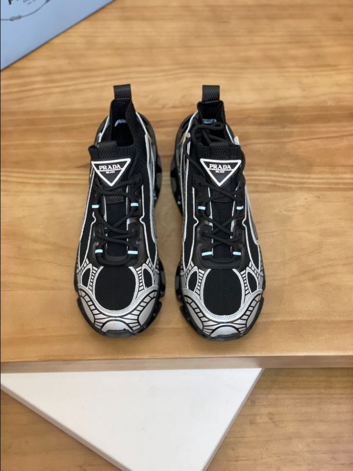 Prada Blade Type Black Sneakers Reps - PRS014 - view 02