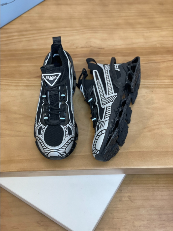 Prada Blade Type Black Sneakers Reps - PRS014 - view 03