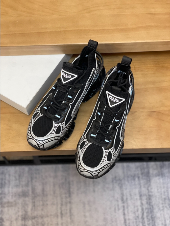 Prada Blade Type Black Sneakers Reps - PRS014 - view 05