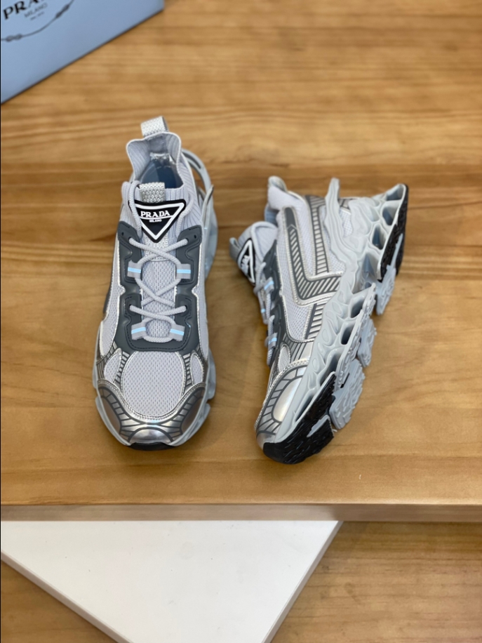 Prada Blade Type Grey Sneakers Reps - PRS016 - view 03