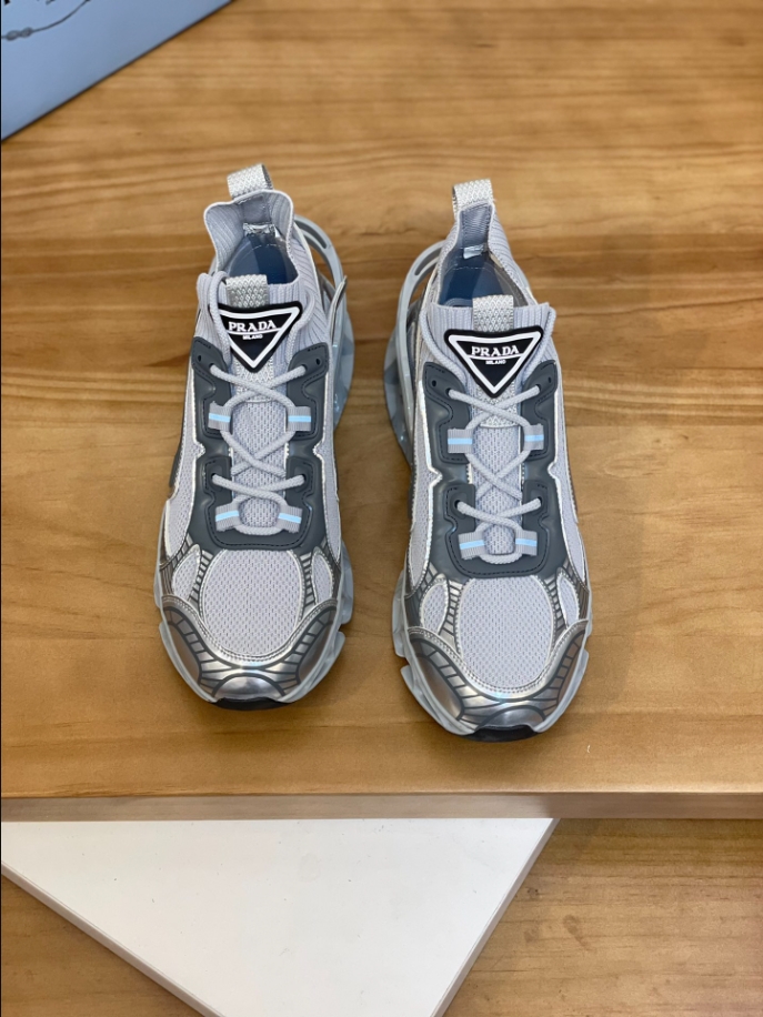 Prada Blade Type Grey Sneakers Reps - PRS016 - view 05