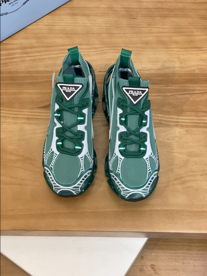 Prada Blade Type Dark Green Sneakers Reps - PRS015 - view 05